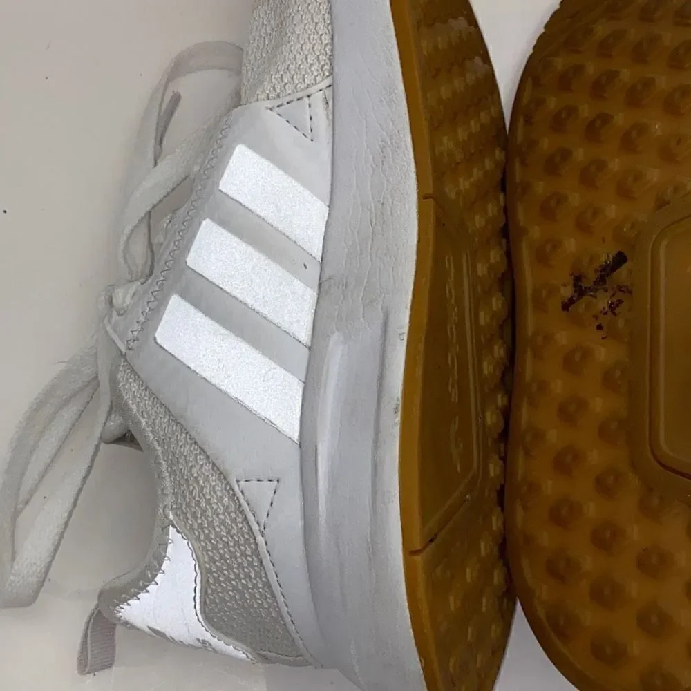 Adidas Kids X_PLR White /‎ Gum Lace-Up Running / Casual Sneakers Size 3.5